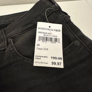 Paige Lennox black stretch jeans 30 NWT